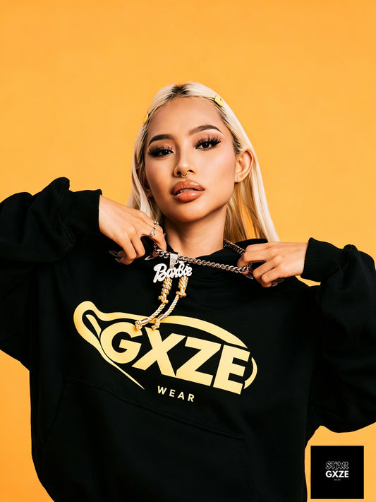 GXZER HOODIE BLACK & YELLOW