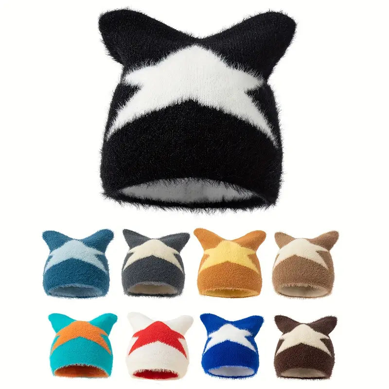 STAR - COZY Y2K PLUSH BEANIE
